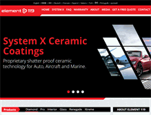Tablet Screenshot of element119.com